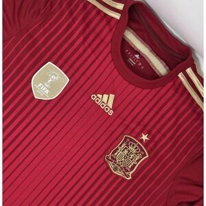 Adidas Spain National Football Team 2010 Jersey World Cup ClimaCool Soccer Large